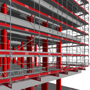Projeto de fachada 3D.